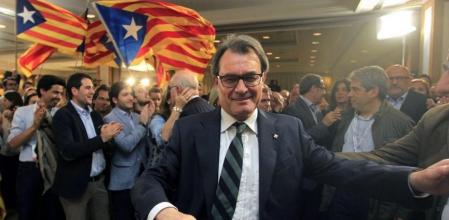 Artur Mas en el hotel Majestic de Barcelona