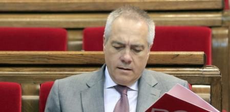 El líder del PSC, Pere Navarro, en el Parlament
