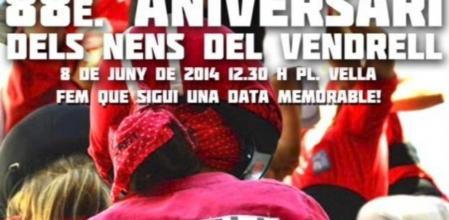 Cartell del 88è aniversari dels Nens del Vendrell