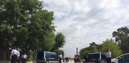 Els mossos no han permès que la concentració es realitzes al davant del Centre Penitenciari Brians 1