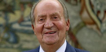 El Rey Juan Carlos, en una audiencia en el Palacio de la Zarzuela