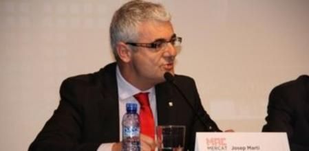 El secretario de Comunicació del Govern, Josep Martí, durante la inauguración del Mercat Audiovisual de Catalunya (MAC) en Granollers.