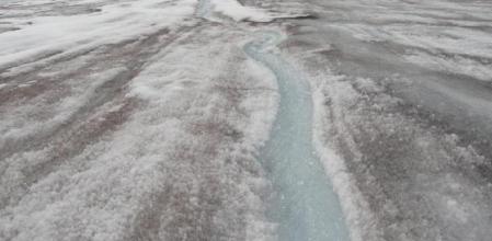 Superficie de hielo en Groenlandia