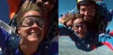 Mariló Montero y María Casado saltan en paracaídas