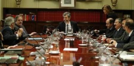 Vista general del pleno del Consejo General del Poder Judicial (CGPJ), presidido por su presidente, Carlos Lesmes.
