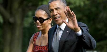 Los Obama a su llegada a la Casa Blanca