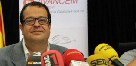 Joan Ignasi Elena, en la rueda de prensa en que anunció que deja el PSC