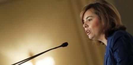 La vicepresidenta del Gobierno, Soraya Sáenz de Santamaría.