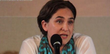 La activista Ada Colau, durante la presentación de la plataforma municipal Guanyem