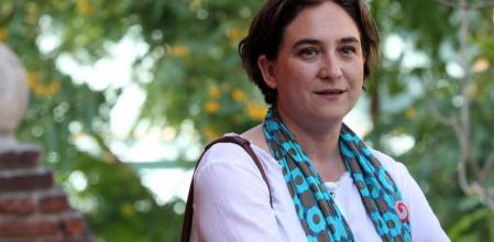 Ada Colau, antes de presentar la plataforma Guanyem Barcelona