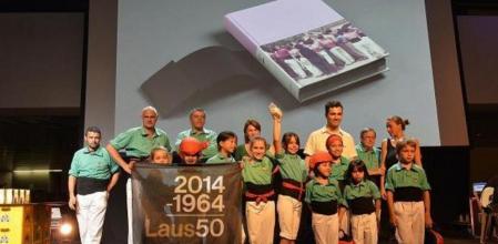 Castellers de Vilafranca a l'entrega dels premis Laus