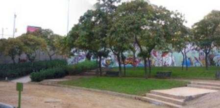 Panorámica de la plaza Botticelli de Barcelona
