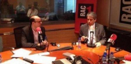 El conseller de Presidència, Francesc Homs, en la entrevista en El Món a RAC1 de Jordi Basté