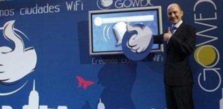 Jenaro García cuando inauguró la salida a bolsa de Gowex en 2010