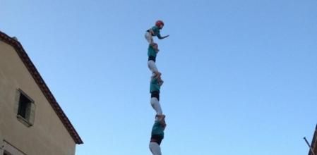 Pilar de vuit dels Castellers de Vilafranca a Altafulla