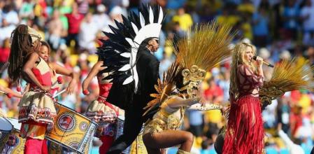 Shakira, durante la gala de clausura del Mundial de fútbol