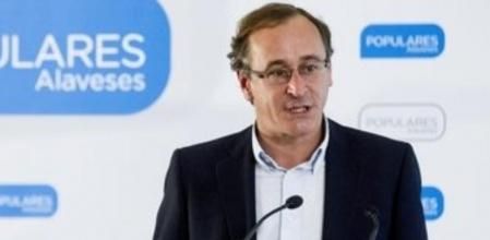 El presidente del PP de Álava, Alfonso Alonso.