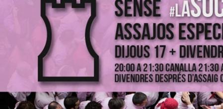 Les tres colles de Les Santes provaran diumenge els seus màxims castells