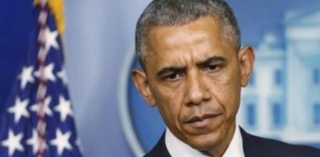 El presidente de los EE.UU., Barack Obama, durante la rueda de prensa en la que ha hablado sobre el avión abatido en el este de Ucrania y la operación israelí contra Gaza