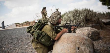 Soldados israelíes en la Franja de Gaza