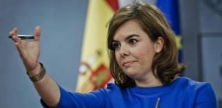 La vicepresidenta del Gobierno, Soraya Sáenz de Santamaría