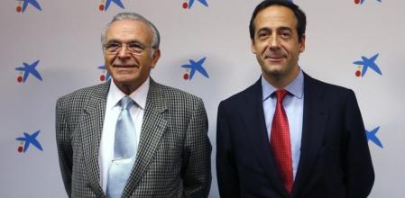 El presidente de Caixabank, Isidre Fainé, y el consejero delegado de la entidad, Gonzalo Gortázar.