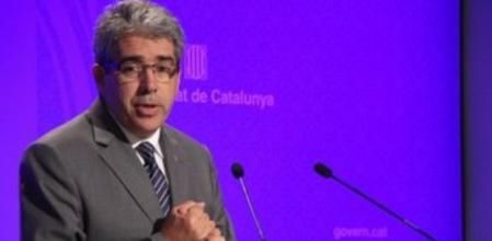 Francesc Homs, después de la reunión del Govern.