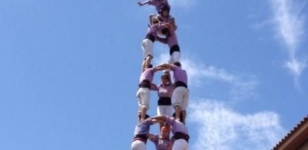 La Colla Jove Xiquets de Tarragona ha estat l'única a descarregar un castell de nou pisos