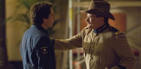 Robin Williams interpretando a Teddy Roosvelt en 'Una noche en el Museo'