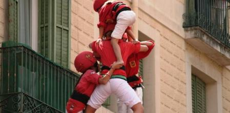 Els Xicots de Vilafranca coronant el 3d8