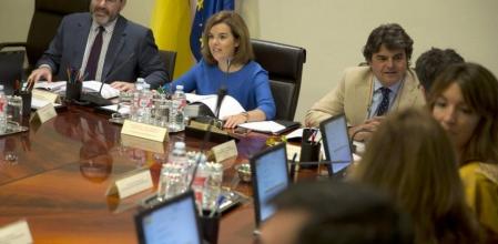 Soraya Sáez de Santamaría en la reunión de la Comisión General de Secretarios de Estado y Subsecretarios