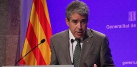 El conseller Homs, en rueda de prensa este martes.