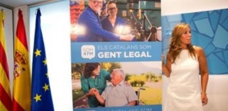 La presidenta del PPC, Alicia Sánchez-Camacho, presenta la nueva campaña de su partido.