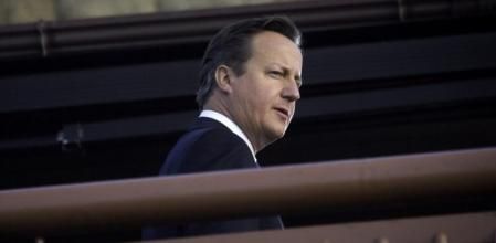 El primer ministro británico, David Cameron, en la reunión de la OTAN en Newport.