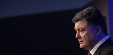 El presidente ucraniano Petro Poroshenko durante la rueda de prensa ofrecida con motivo de su asistencia a la cumbre bianual de la OTAN