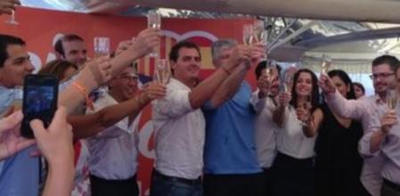 Albert Rivera, en un acto de su partido enmarcado en la Diada de Catalunya