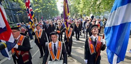 Miembros de la Orden de Orange en Edimburgo