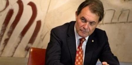 El president de la Generalitat, Artur Mas, en la reunión del Govern de este lunes.