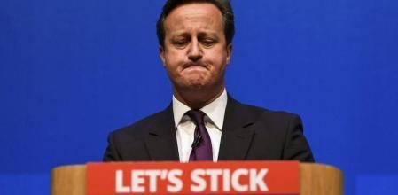 Cameron en su último discurso en Escocia antes del referéndum, en Aberdeen