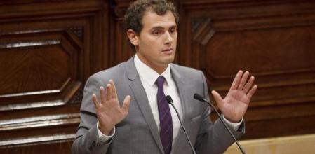 Albert Rivera, durante su intervención en el debate de política general en el Parlament de Catalunya
