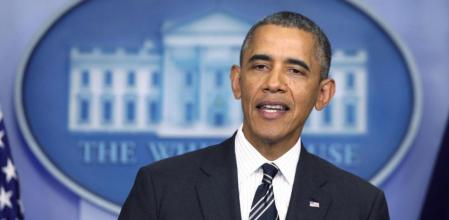 Obama en una comparecencia en la Casa Blanca