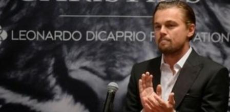 Leonardo DiCaprio en un acto de su fundación, dedicada al medio ambiente