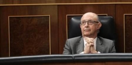 El ministro de Hacienda, Cristóbal Montoro, en el Congreso.