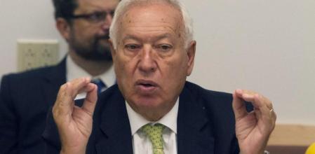 El ministro español de Asuntos Exteriores, José Manuel García-Margallo, durante la rueda de prensa ofrecida en Nueva York