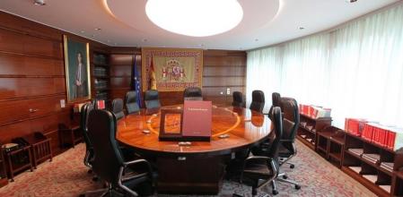 Sala de plenos del Tribunal Constitucional