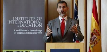Felipe VI, que se estrena en la Asamblea General de la ONU, en el Institute of International Education de Nueva York