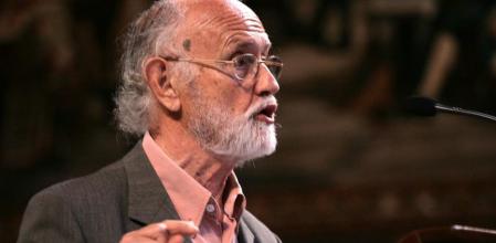 El exfiscal general de Catalunya José María Mena, durante un acto en la Universitat de Barcelona