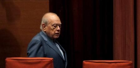 El expresidente de la Generalitat, Jordi Pujol, en el Parlament de Catalunya