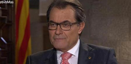 Artur Mas durante su entrevista con Ana Pastor en la sexta