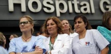 Trabajadores del Hospital Carlos III de Madrid